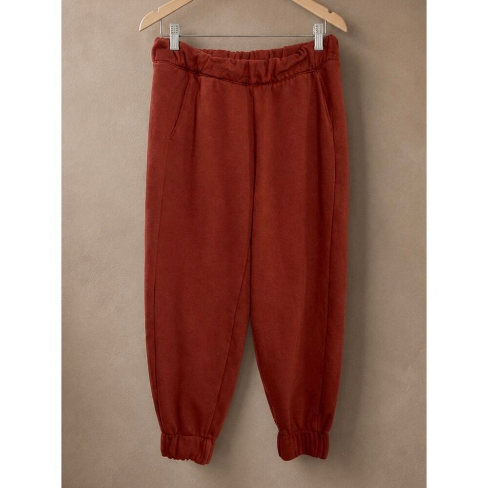 A NEW DAY jogger | rust straight leg fleece pants | small | Target
